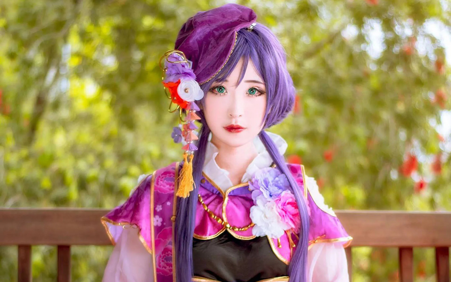 性感cosplay美女唯美高清桌面壁纸，单机右键即可保存