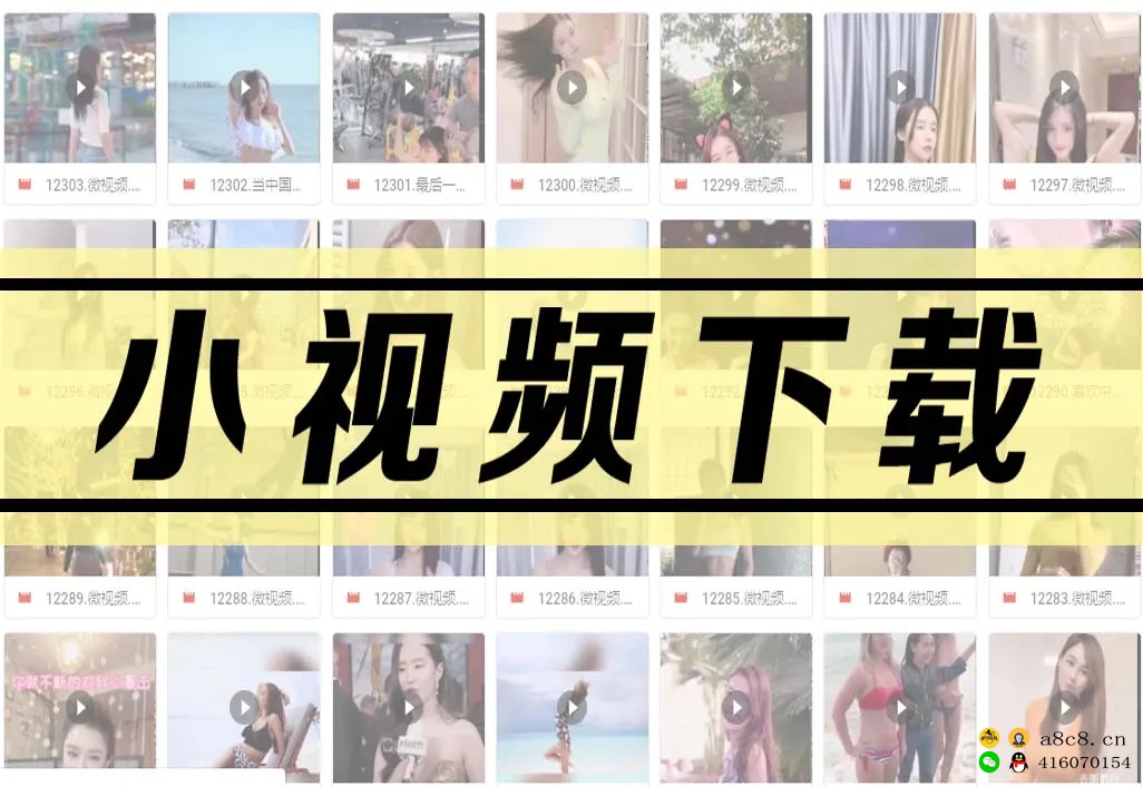 【下载】美女小视频下载-第十一期，539部打包下载