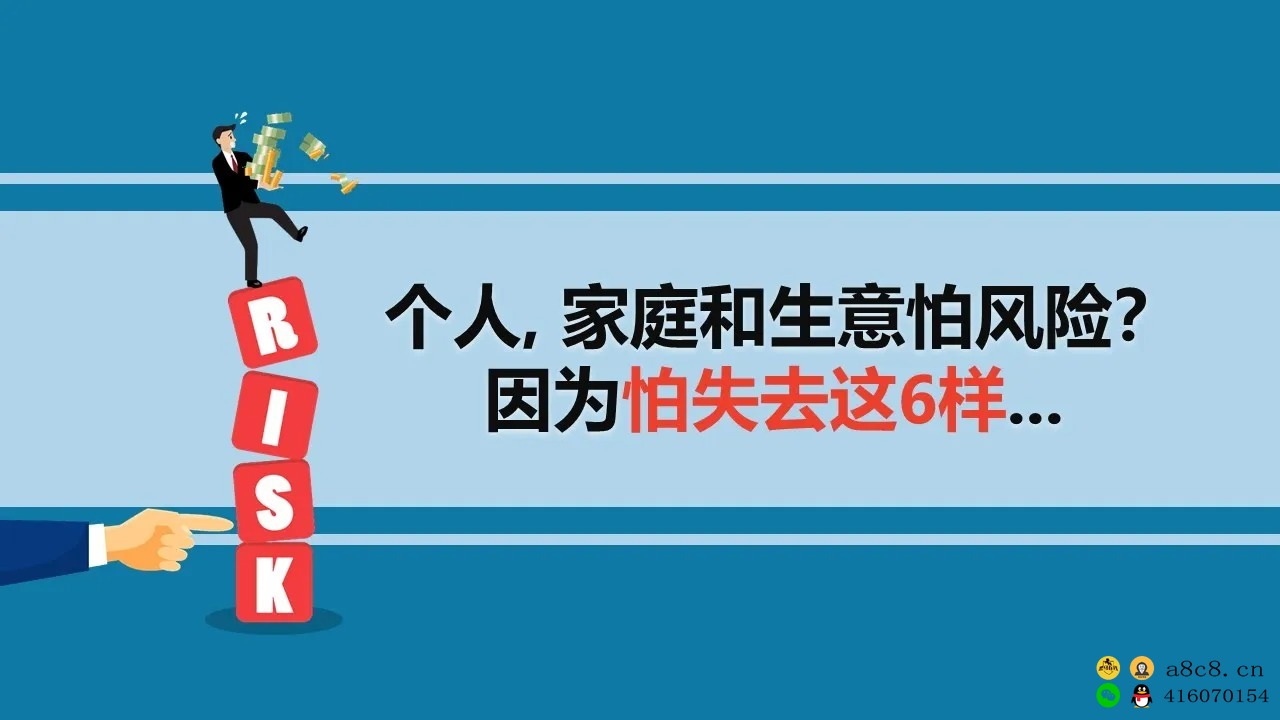 个人、家庭和生意怕风险？因为害怕失去这6样！