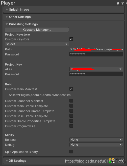 Unity Android 之 应用签名发布 Publishing Settings 中创建和自定义 keystore 的简单方法