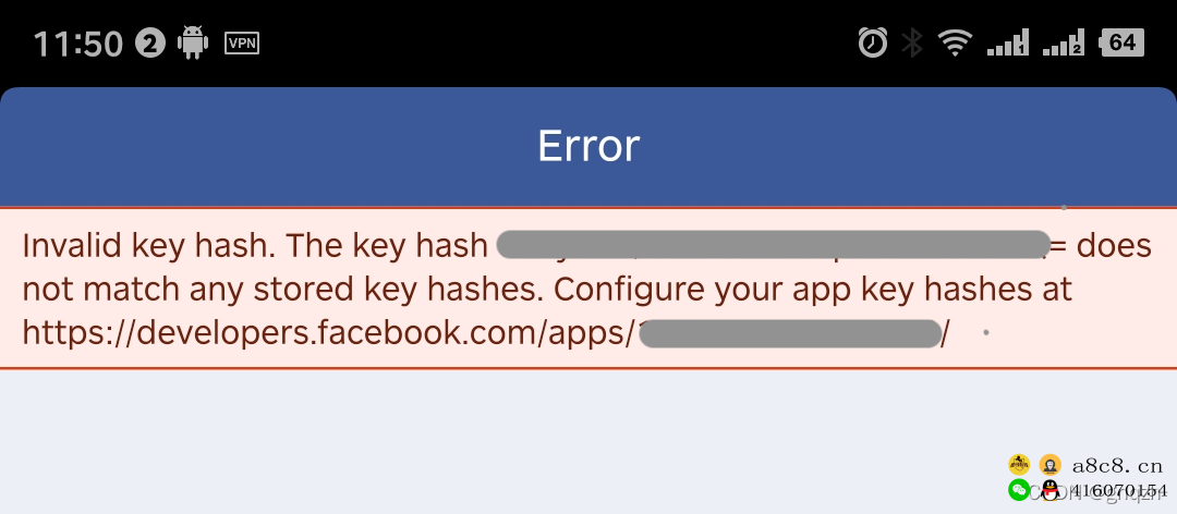 Android集成Facebook登录时遇到的问题invalid key hash.the key hash